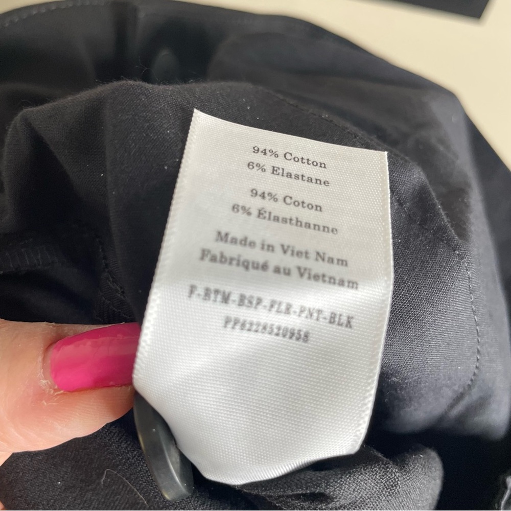 NEW W / O TAGS Everlane Black The Bi-Stretch Flare‎ Pant in Size 6 - Picture 10 of 10